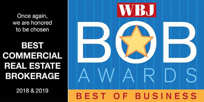 “Best Commercial Real Estate Brokerage” 2019